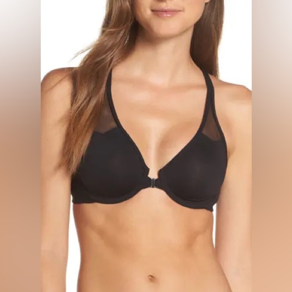 Wacoal Seamless Racerback Underwire Bra in Black Size 32DD - Picture 7 of 7